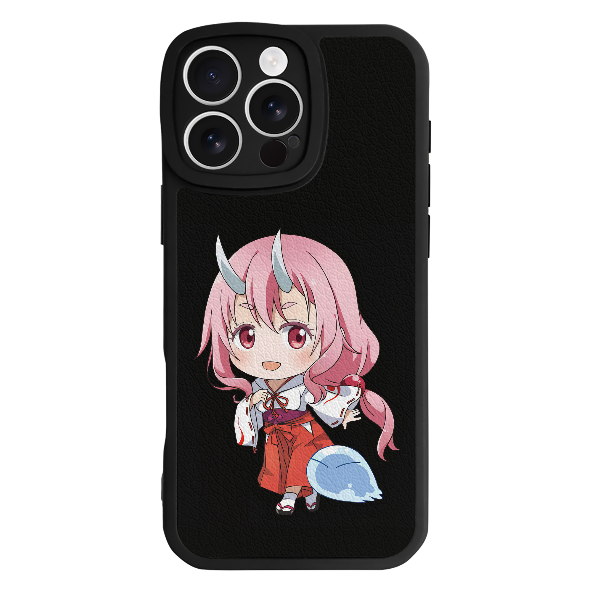 転スラ Regarding Reincarnated to Slime 【iPhone 16シリーズ対応】シリコンスマホケース（レザー調） 材質：シリコン